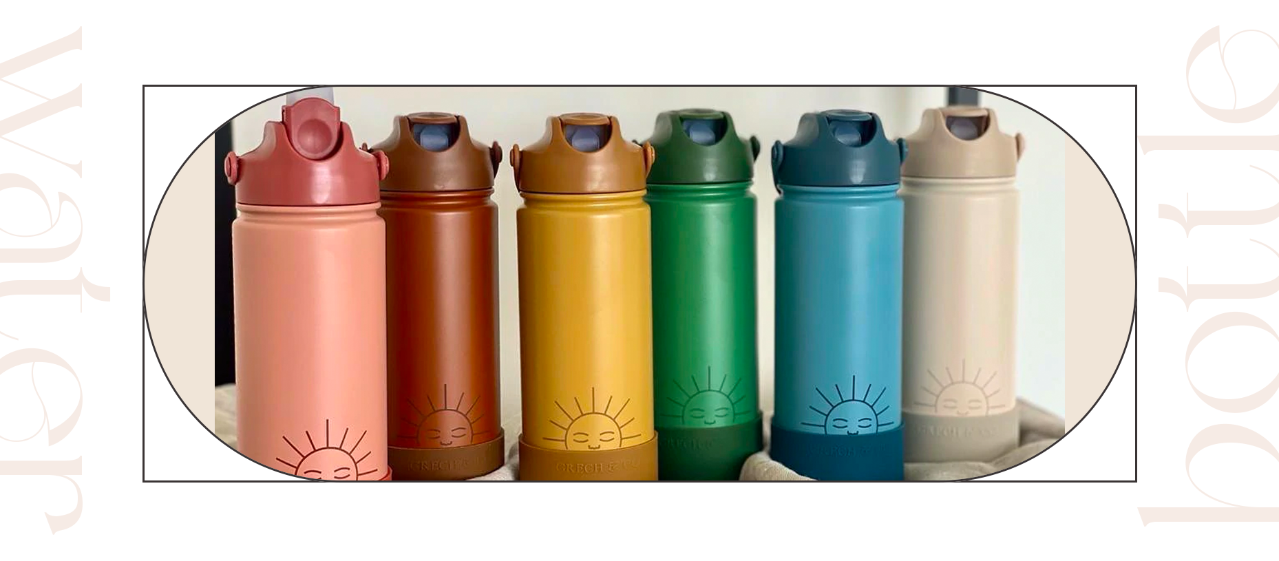 Grech & Co. reusable stainless steel + silicone thermo bottles